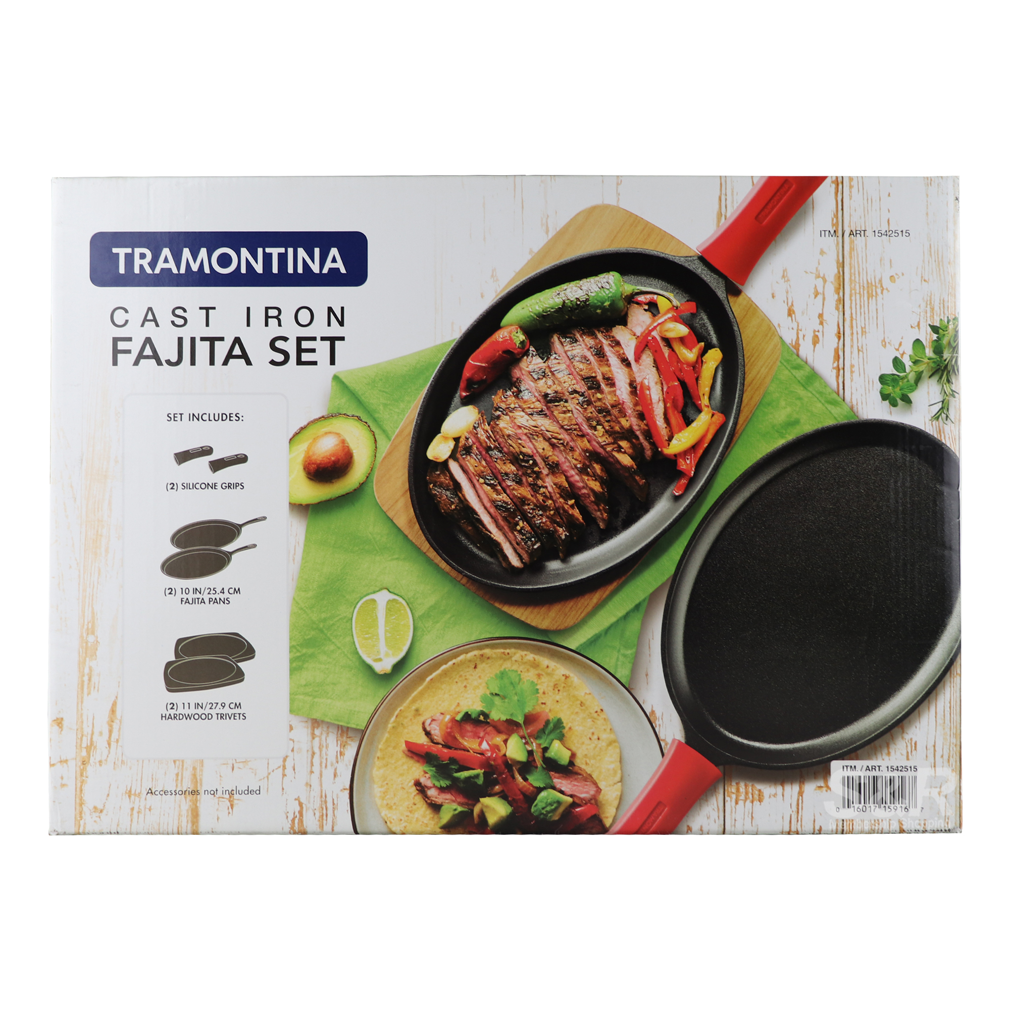 Tramontina Cast iron Fajita Set 6pc Set